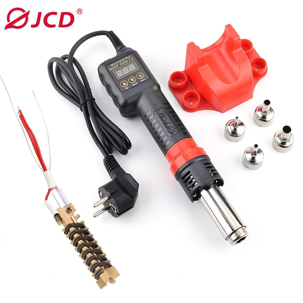 Heat Gun Small - Jcd ปืนลมร้อนขนาดเล็ก8208 750วัตต์ SOLDER Las งานทำใหม่สถานี