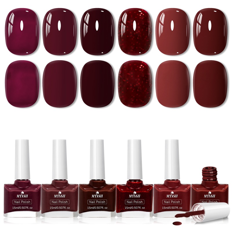 ชุดยาทาเล็บเจล 6 ชิ้น/ชุด ขนาด - Resin Glitter Pack บทวิจารณ์และราคา
