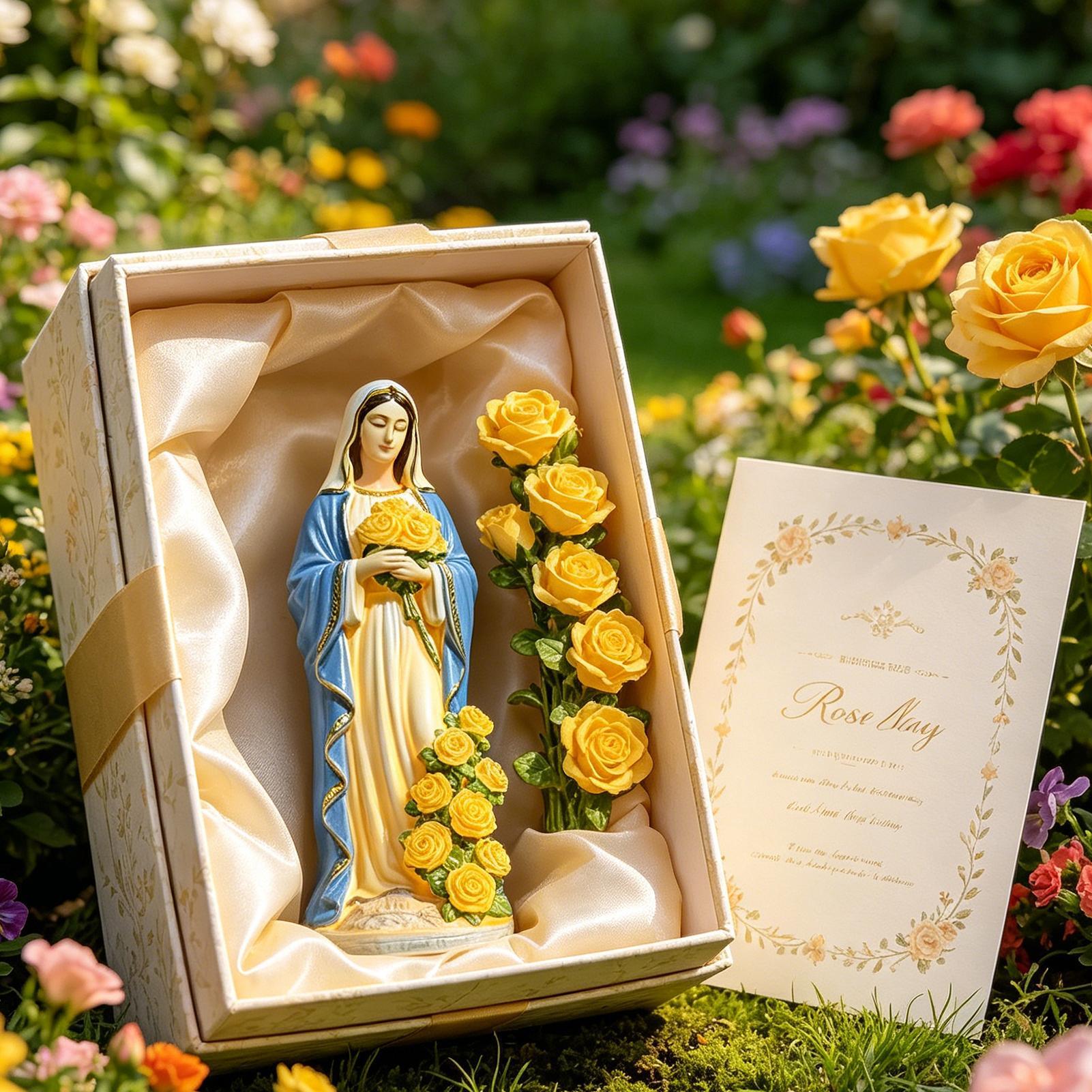 รูปปั้นพระแม่มารีพลังงานแสงอาท - Crafting Resin บทวิจารณ์และราคา