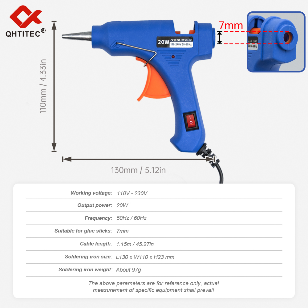 Jcd ปืนยิงกาวร้อนละลาย20W พร้อ - Heat Gun Small บทวิจารณ์และราคา