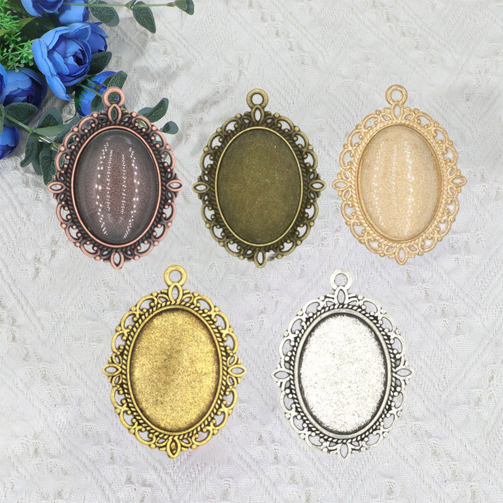 50 ชิ้น จี้อัญมณี ถาดจี้โลหะผส - Resin Crafts Diy บทวิจารณ์และราคา