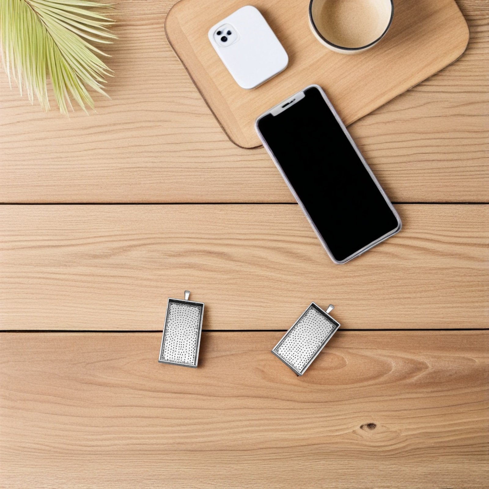 ถาดจี้โลหะผสม 10 ชิ้น สไตล์วิน - Bezels Set Pendant บทวิจารณ์และราคา